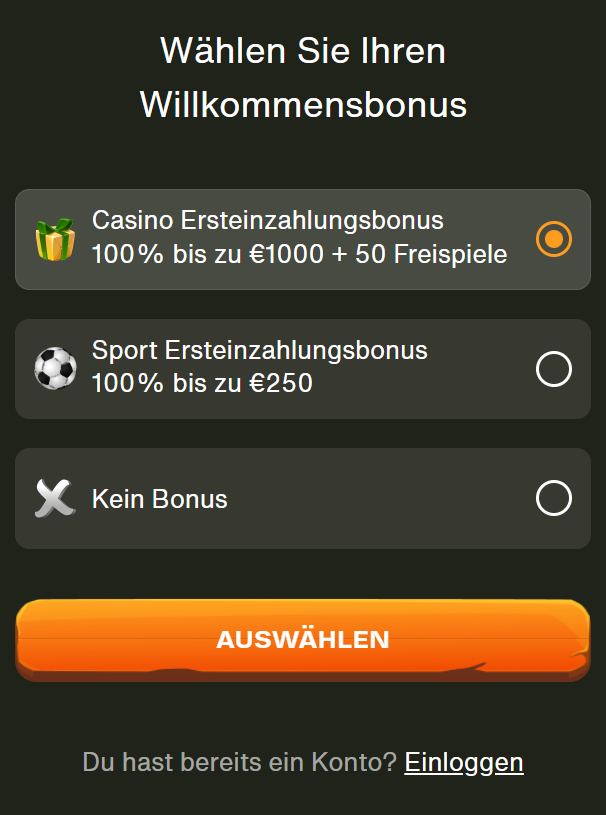 Cashwin Anmeldung